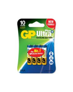 GP Ultra Plus Alkaline AAA-batteri, 24AUP/LR03, 4-pakk