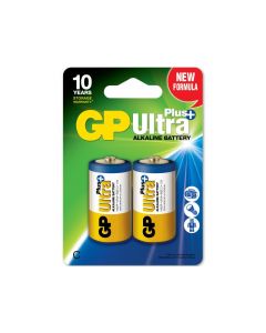 GP Ultra Plus C-batteri, 14AUP/LR14, 2-pakk