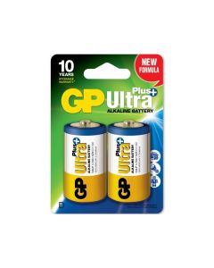GP Ultra Plus Alkaline D-batteri, 13AUP/LR20, 2-pakk