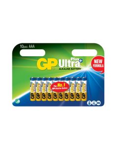 GP Ultra Plus Alkaline AAA-batteri, 24AUP/LR03, 10-pakk