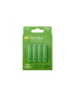 GP ReCyko AA-batteri, 2600mAh, 4-pk