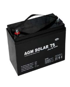AGM Batteri: 75 AGM Solar, 12V