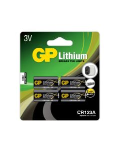 GP Lithium CR 123A, 4-pakk