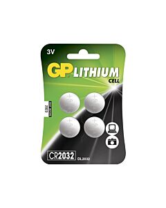 GP Litium CR2032, 4-pakk