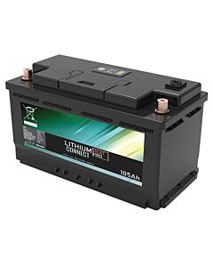 Lithium Batteri: LiFePo4 105Ah 12V, Bobilbatteri Heat Pro Camper Connect