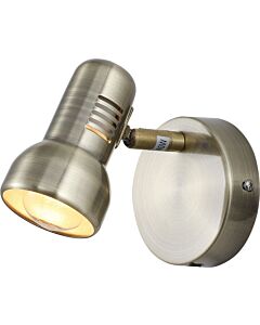 12V & 230V Rom spotlampe, ant.messing