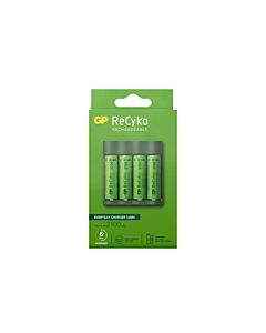 GP ReCyko Everyday-lader B421 (USB), inkl. 4x AA 2100mAh NiMH-batterier