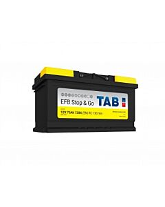 TAB STOP & GO 12V 75AH 730A +H 315x175x175 mm