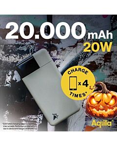 Powerbank 20000mAh 20W Aqiila Powerbird B20 Mose Grønn