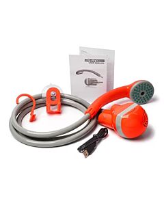 EasyRain - Dusj m/pumpe og integrert batteri, USB ladbar
