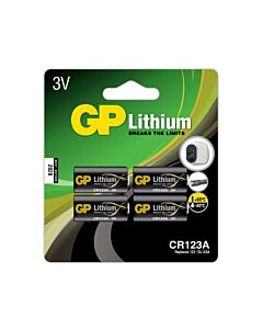 GP Lithium CR 123A, 4-pakk