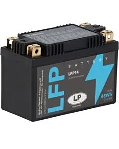 Lithium 12V 4Ah 48Wh MC startbatteri, Landport LFP14
