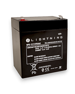 AGM Batteri: 5 AGM Lightning GP5, 12V 5Ah