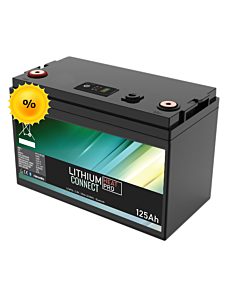 Lithium Batteri: 125Ah 12V LiFePo4, Heat Pro Connect