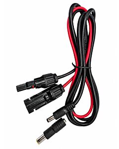 MC4 Kabel til DC5521 plugg med adpt. til DC7909 1,5m