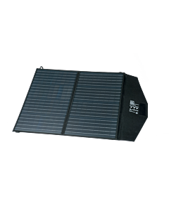 Solcellepanel 100Watt, sammenleggbart, 2-fold, sort