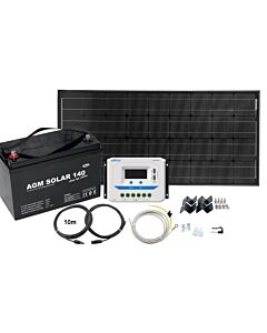 Solcellepakke 110W 12V AGM