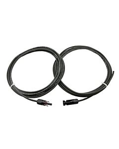 2x20m Strømkabel 1x6mm² Solarkabel med MC4 plugg