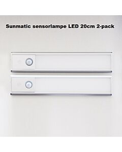 Sunmatic LED 20cm sensorlampe 2-pack
