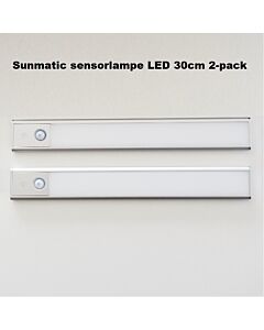 Sunmatic LED 30cm sensorlampe 2-pack