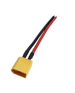 XT60 Hann med 10cm kabel til løs ende