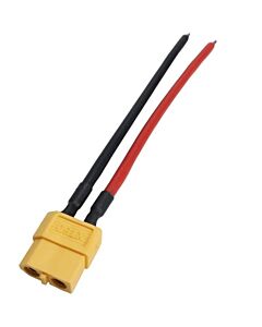 XT60 Hunn med 10cm kabel til løs ende