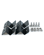 4 stk Enkle festebraketter for solcellepanel Sort