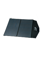 Solcellepanel 100Watt, sammenleggbart, 2-fold, sort