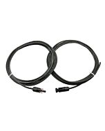 2x10m Strømkabel 1x6mm² Solarkabel med MC4 plugg