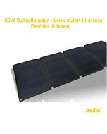 Solcellelader 56W med USB-C Aqiila Sunbird P56