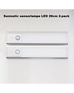 Sunmatic LED 20cm sensorlampe 2-pack